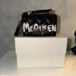 Alexander McQueen Black Quilted Mini Bag